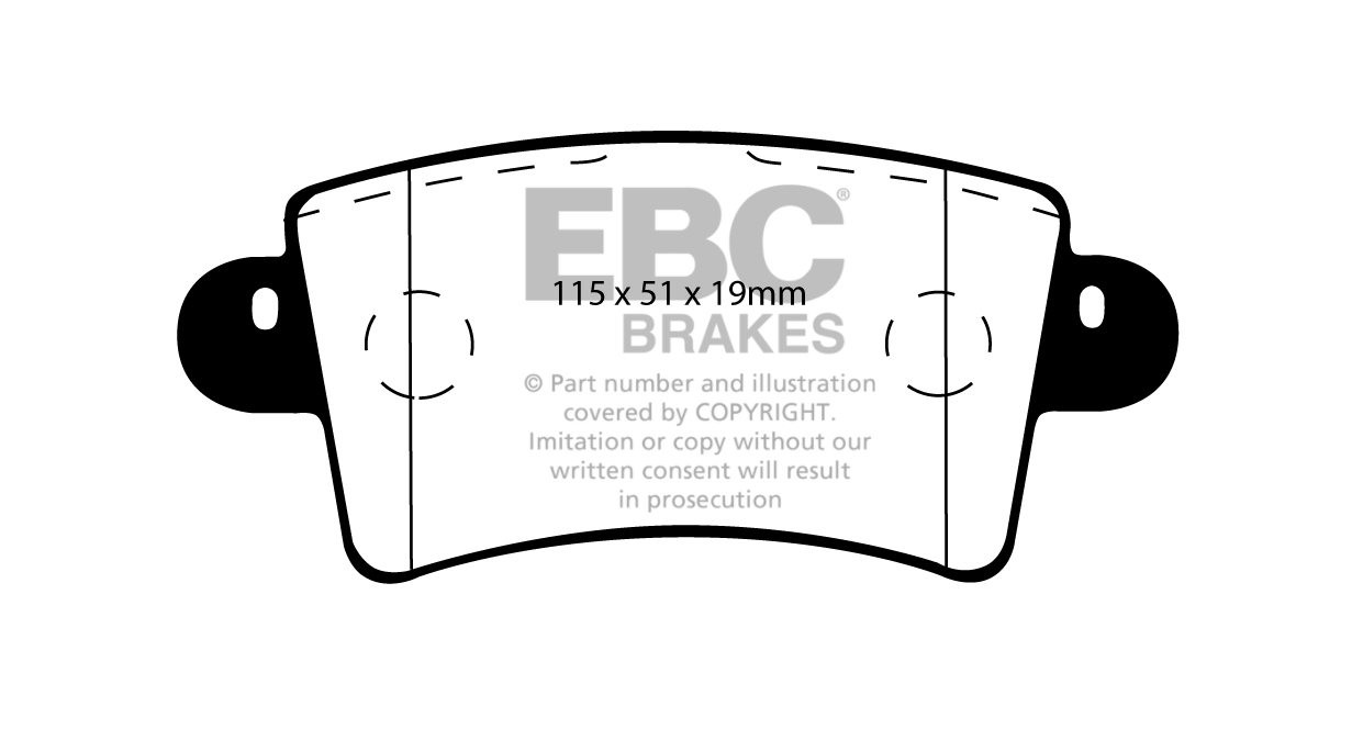 EBC Brakes NISSAN BEDRIJFSWAGEN Interstar 1.9 D 2002-.. Remblokk