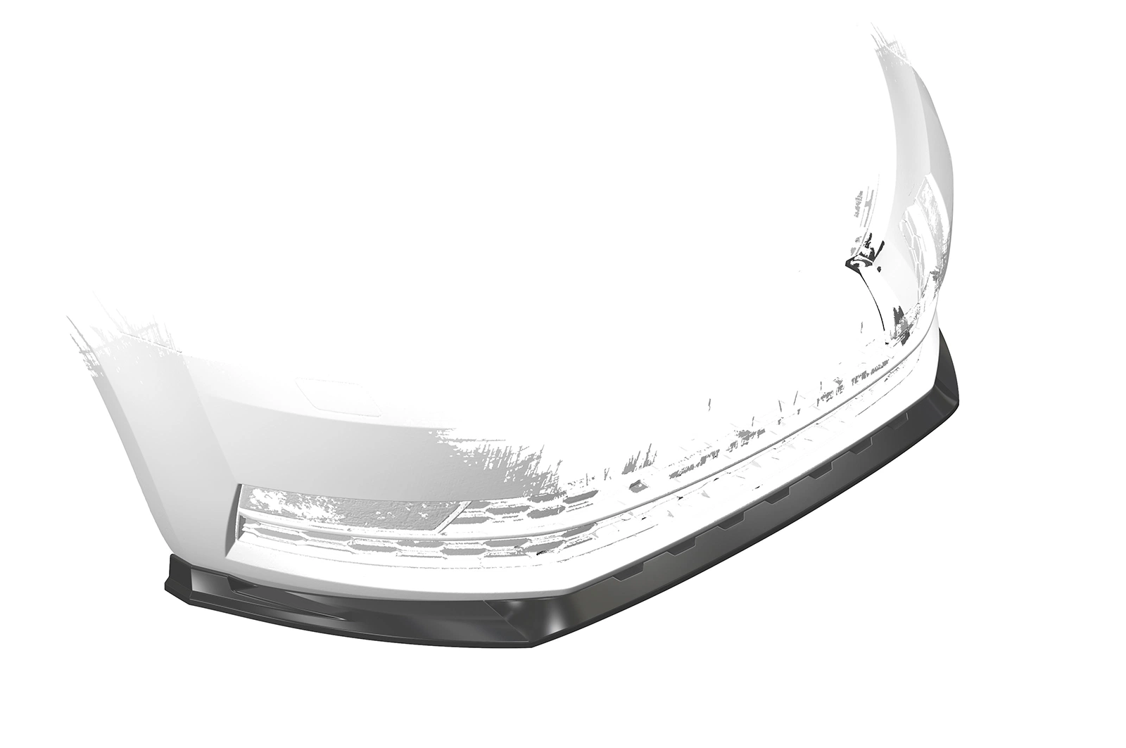 Voorspoiler Skoda Octavia 3 Glans Zwart (2016-2019) van CSR Automotive