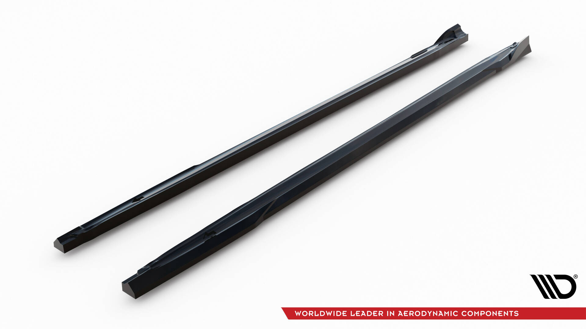Zijskirts V.3 Audi S3 / A3 S-line 8Y Facelift Maxton Glanzend zwart