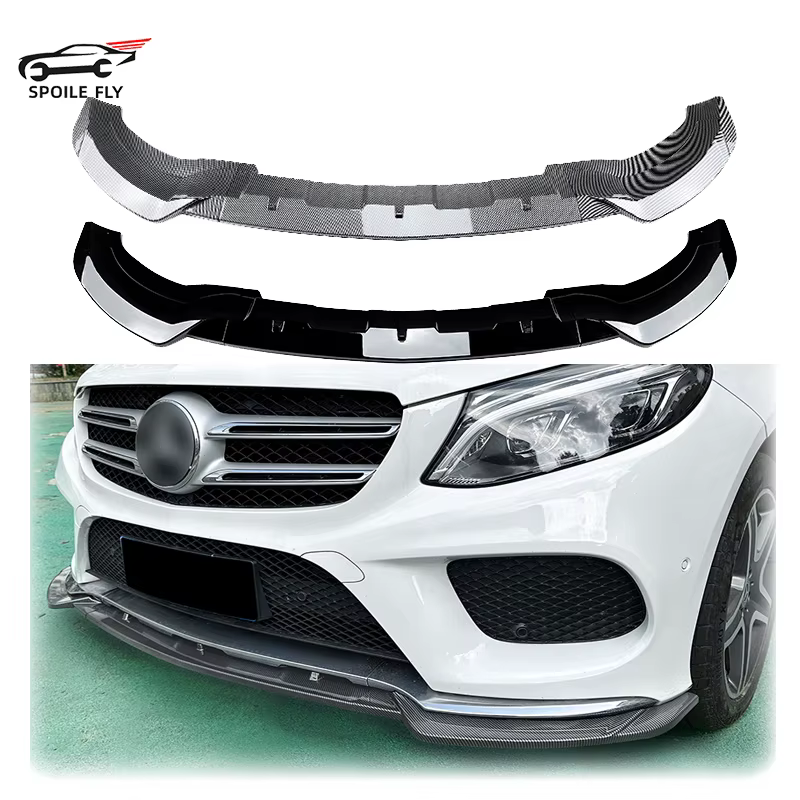 Voorspoiler Mercedes GLE W166 AMG-Line glans zwart