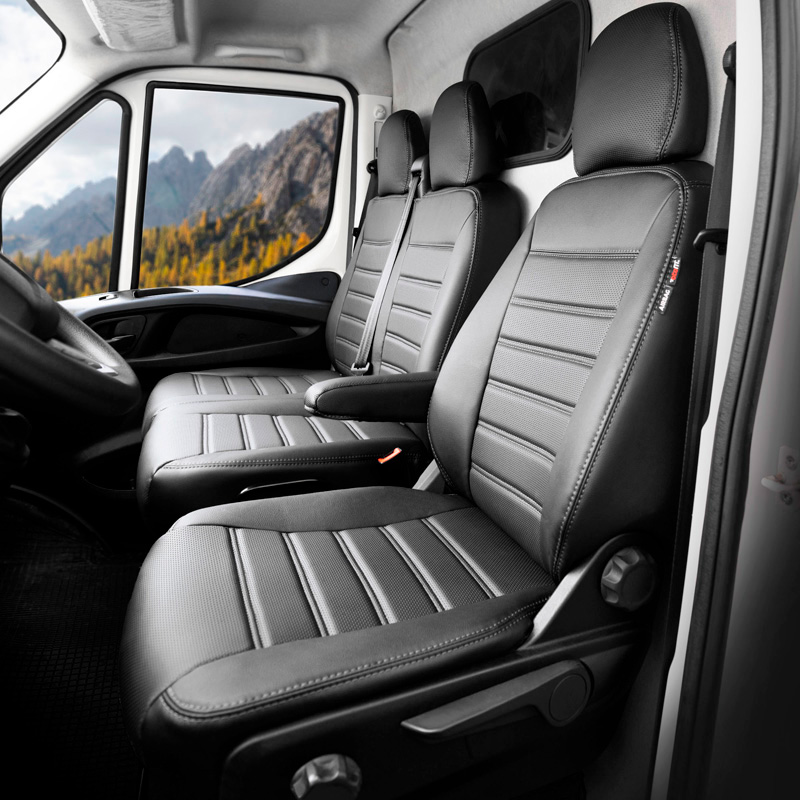 otoM New York Design Kunstleder Stoelhoezenset 2+1  Renault Master IV 2024- (armsteun aan bestuurdersstoel)
