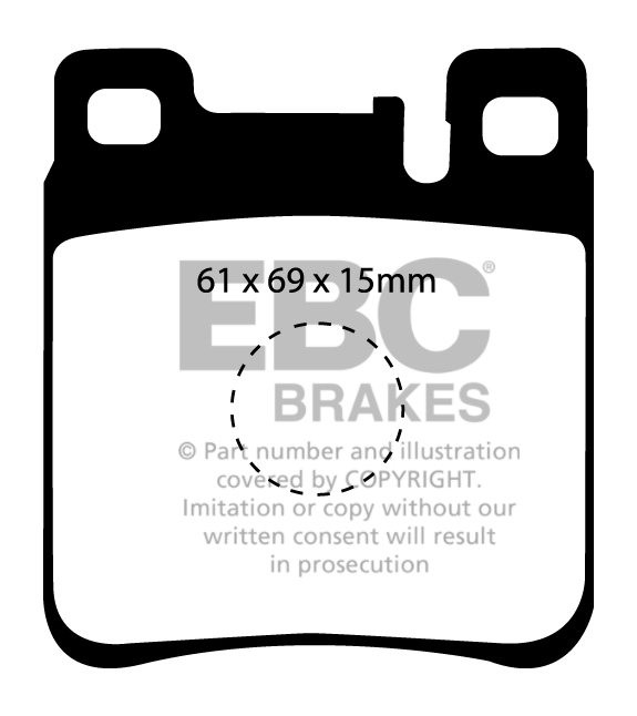 EBC Brakes MERCEDES S-Class (W140) S280 93-98 Remblokken achterz