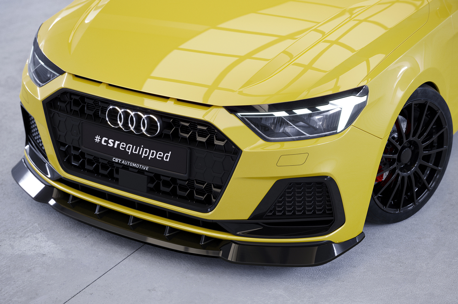 Voorspoiler Audi A1 (Type GB) CSR mat zwart