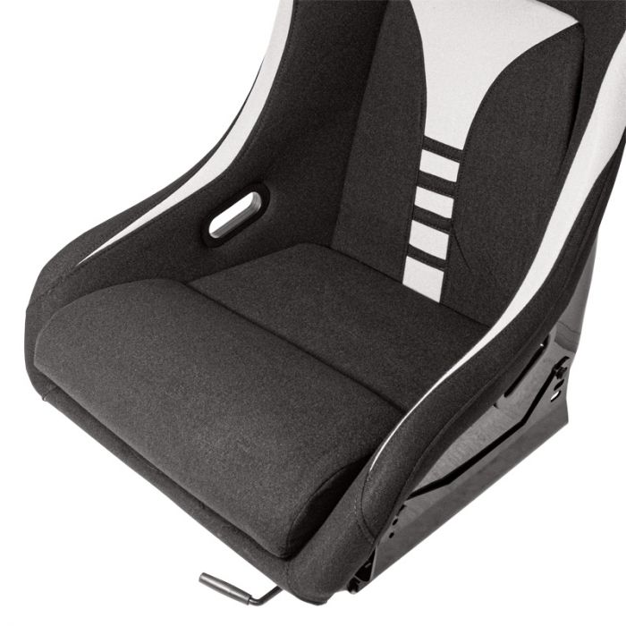 Sportstoel 'RT' - Zwart/Grijs - Vaste polyester rugleuning - incl. sledes