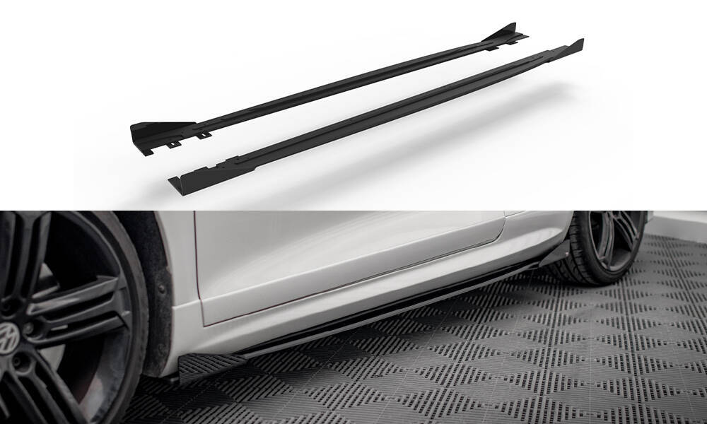 Zijskirts met Canards Street Pro Volkswagen Scirocco R Maxton