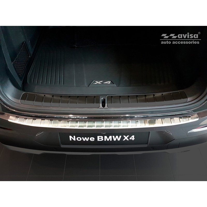 RVS Achterbumperprotector  BMW X4 (G02) 2018- 'Ribs'