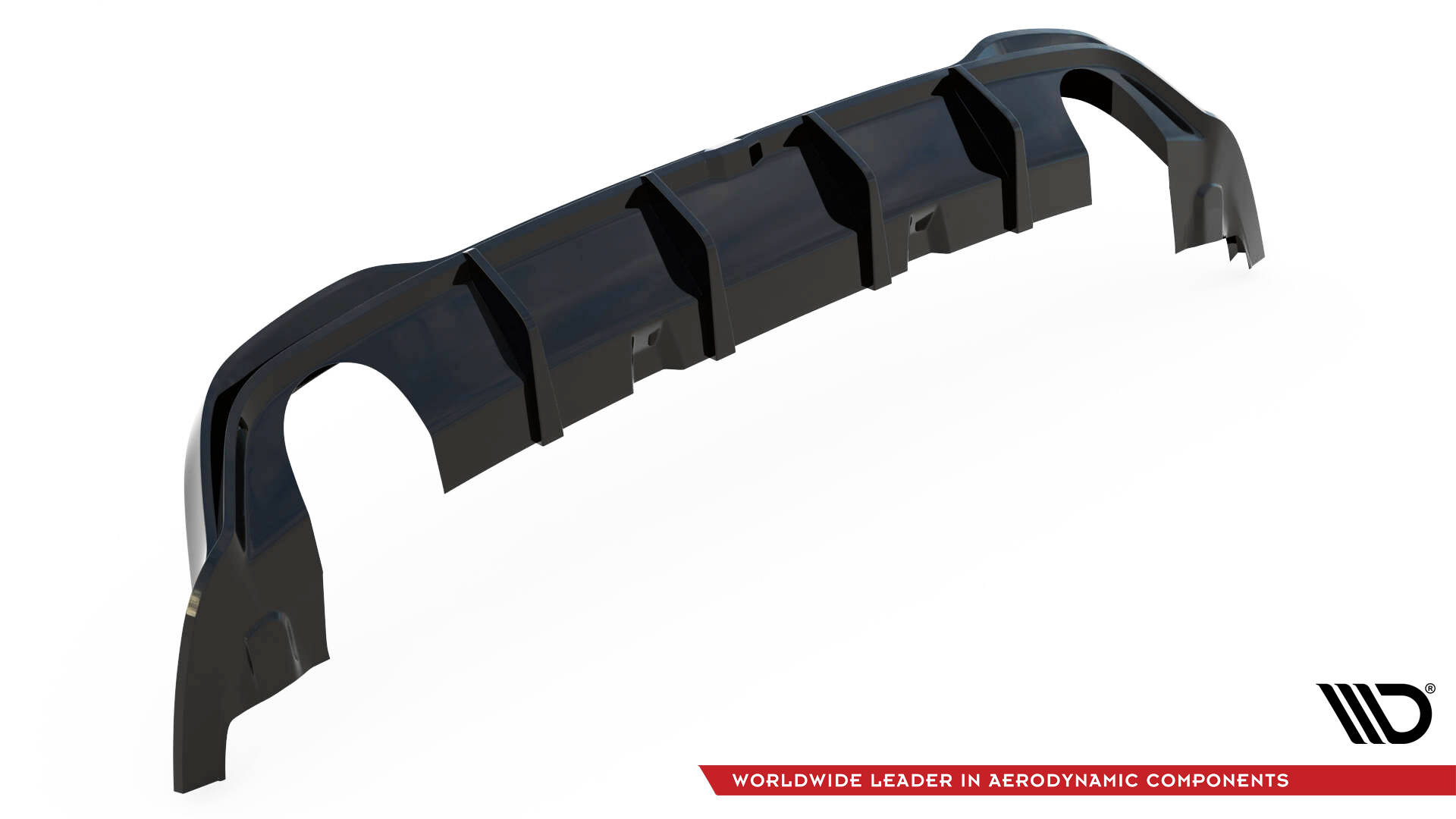 Achter Diffuser Volkswagen Golf GTI Clubsport MK8 Facelift Maxton Glanzend zwart