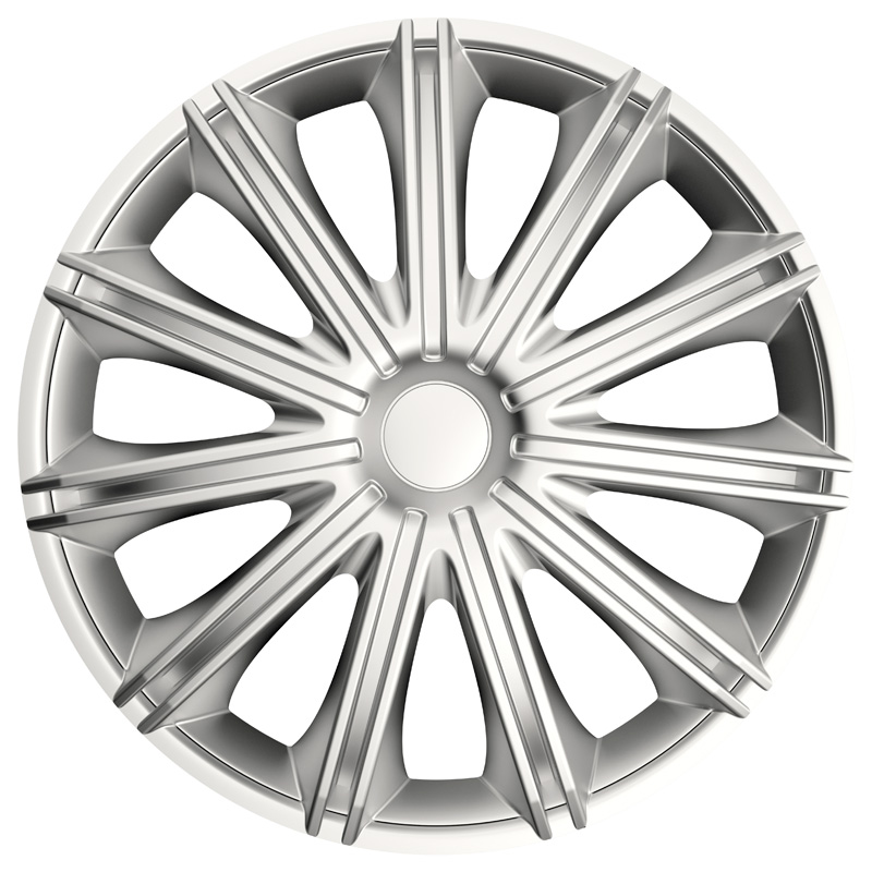 4-Delige Wieldoppenset Nero 13-inch zilver