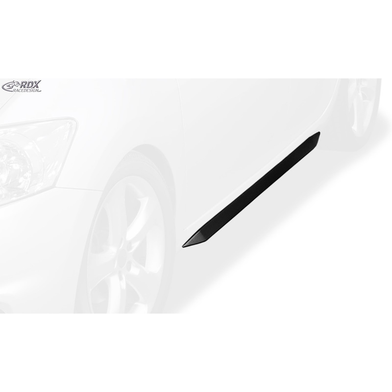 Sideskirts 'Slim'  Toyota Auris E150 2007-2012 (ABS zwart glanzend)