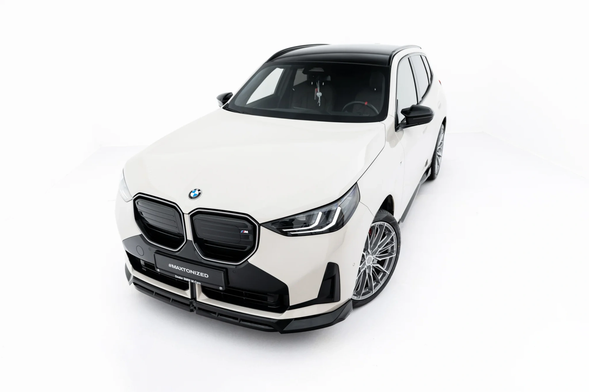 Voorspoiler BMW X3 M-Pack / M50 G45 Glans Zwart