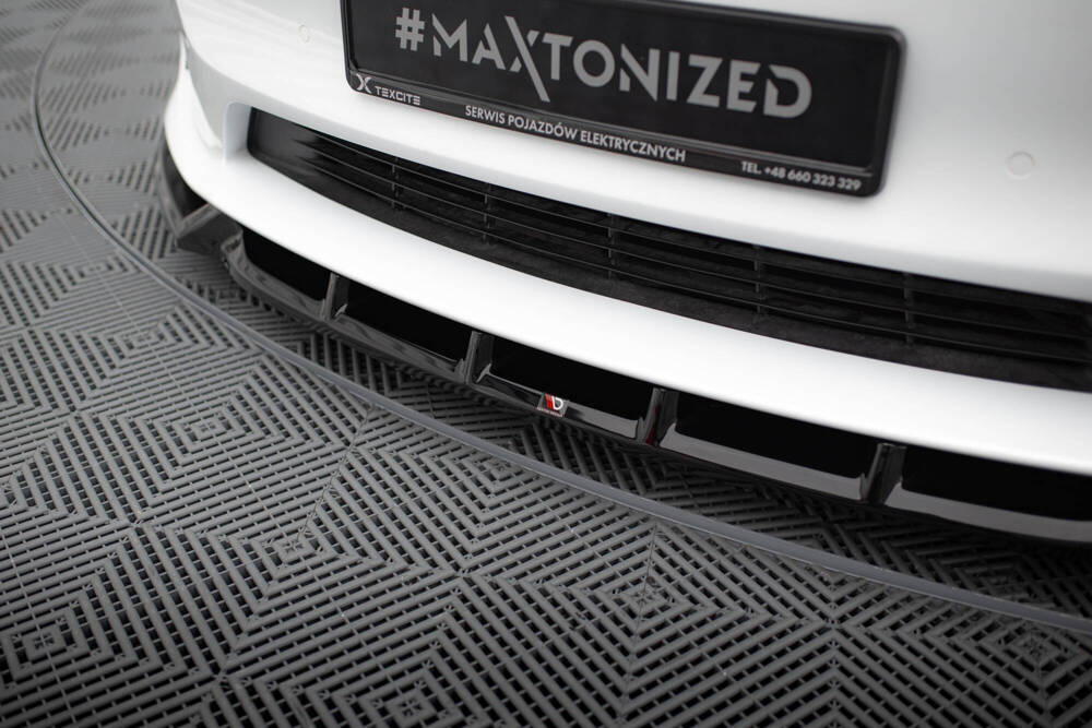 Voorspoiler Tesla Model S Plaid Gloss-Black V1
