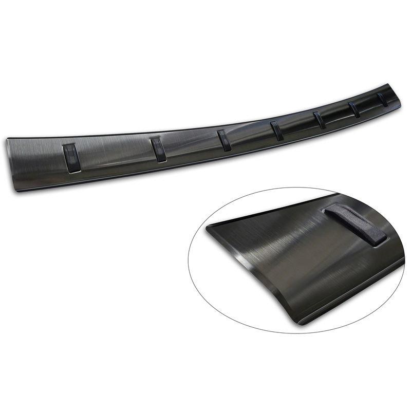 Avisa Zwart RVS Achterbumperprotector  Mercedes E-Klasse Estate S213 2016-2023 (incl. E53 AMG) 'STRONG EDITION'