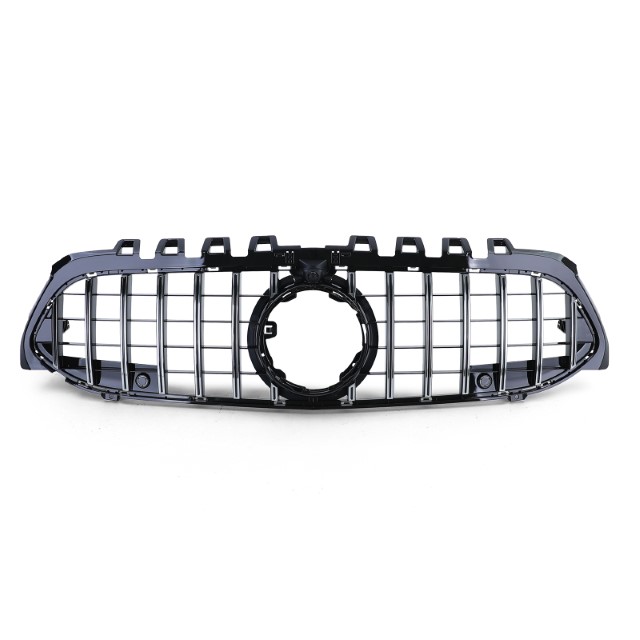 Grill Mercedes A klasse W177 / V177 GT-Look Glans Zwart chroom Camera