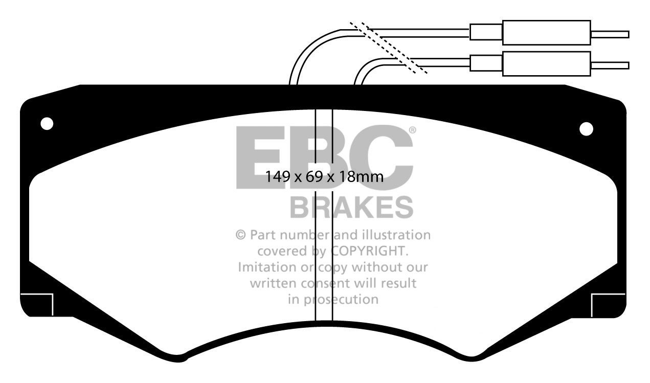 EBC Brakes IVECO BEDRIJFSWAGEN Daily (82-90) 50.12 85-89 Remblok