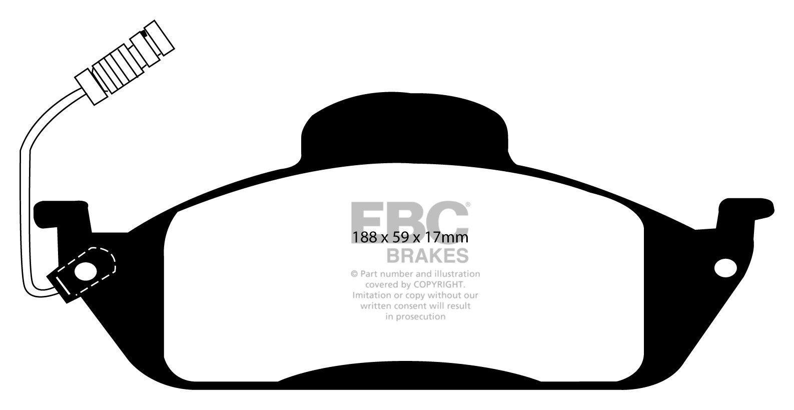 EBC Brakes PEUGEOT 504 2.0 Sedan 68-71 Remblokken voorzijde
