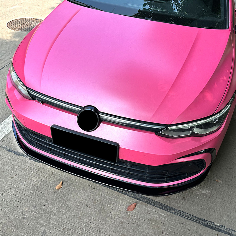 Voorspoilerlip VW Golf VIII GTi/GTD/R/R-Line 2020- (Glanzend Zwart ABS) OUTLET