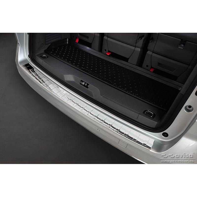 Chroom RVS Achterbumperprotector  Volkswagen Multivan T7 2021- 'Ribs'