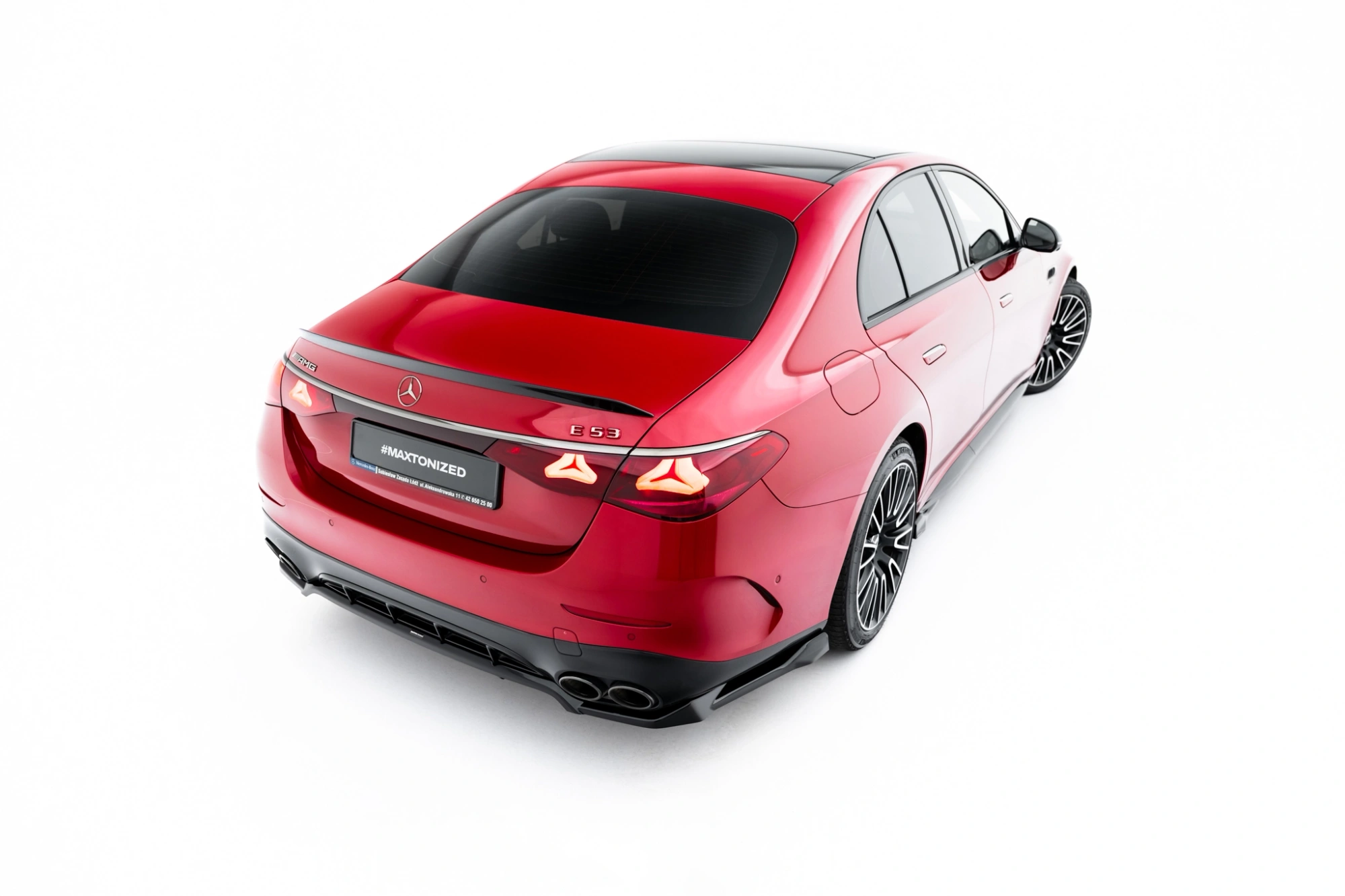 Diffuser Mercedes-AMG E53 Sedan / Estate W214 Maxton Glans Zwart