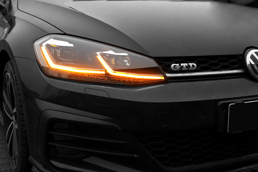 Koplampen VW Golf VII FULL LED dagrijverlichting 7.5 Facelift Look