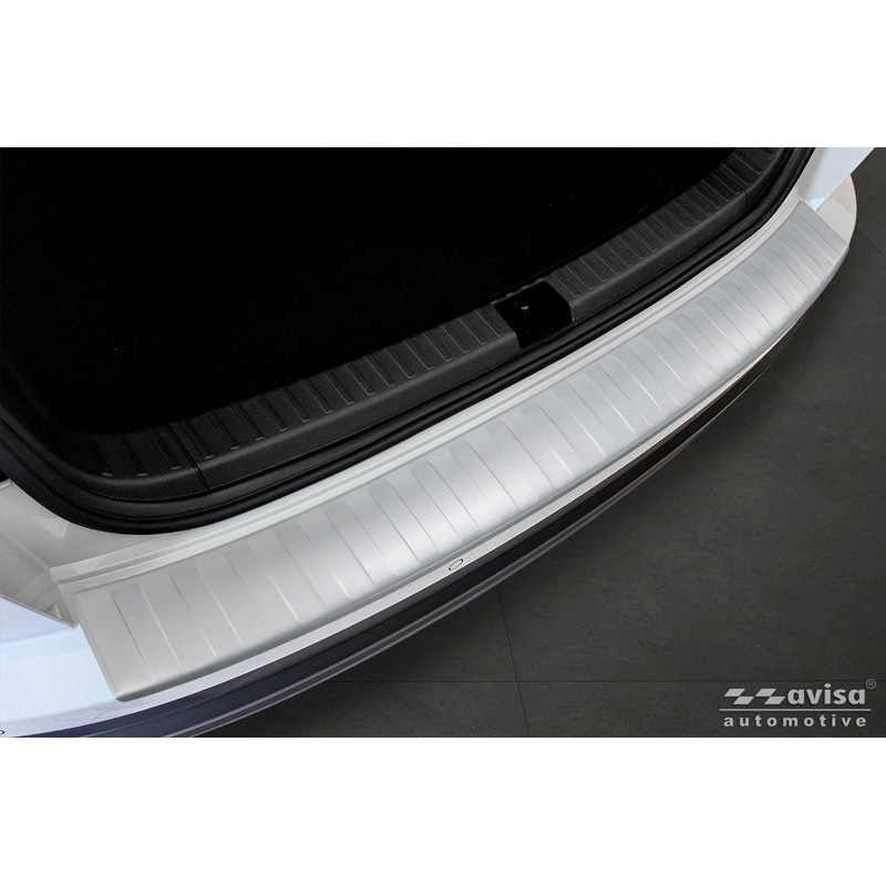 Avisa RVS gepoedercoate Achterbumperprotector  Skoda Karoq Facelift 2022- incl. Sportline 'Soft Silver'