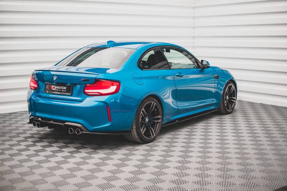 Zijskirts V.2 BMW M2 F87 Maxton Glans Zwart