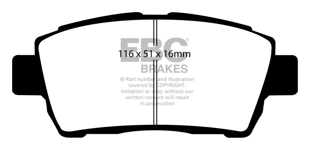 EBC Brakes TOYOTA Yaris Verso 1.4 D 2002-2004 Remblokken voorzij