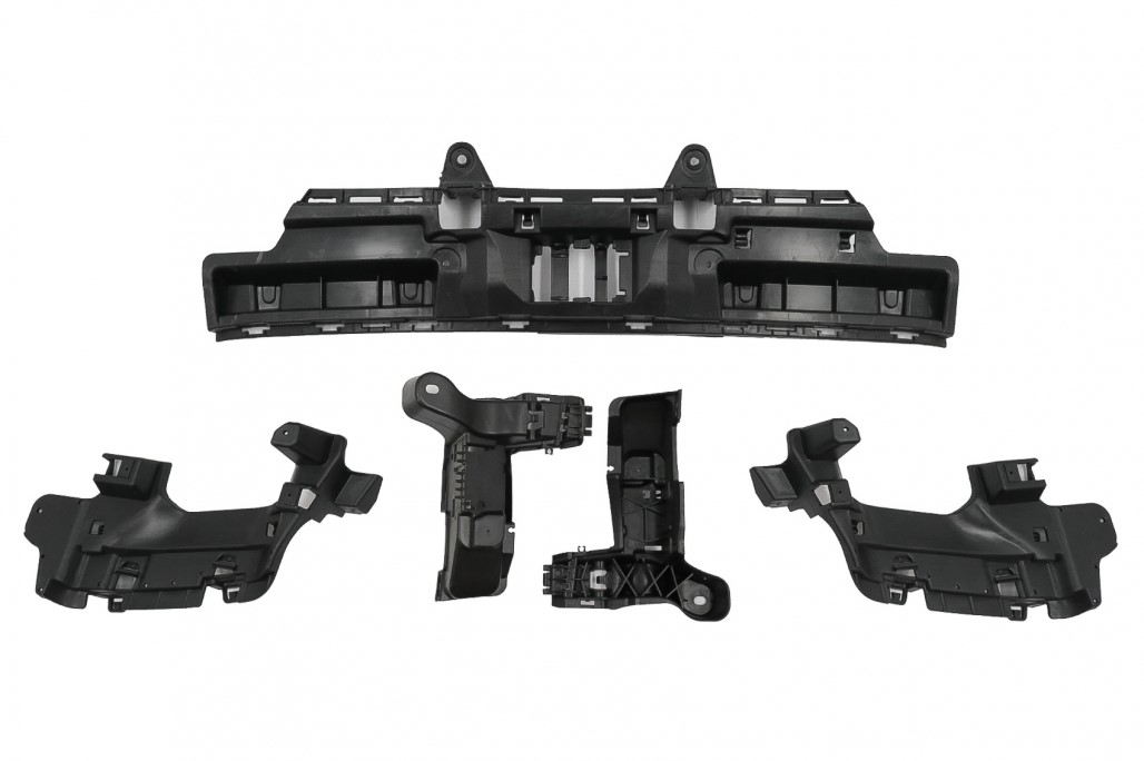 Diffusor Mercedes GLC X253 (2020-..) Facelift GLC63 incl. Uitlaat Stukken zwart
