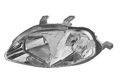 koplamp, H4, Valeo, elektr verstelb, links, 01/1999-Honda Civic,