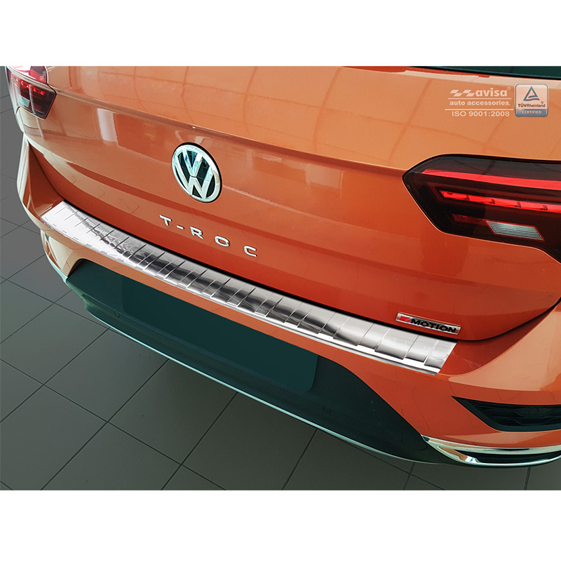 RVS Achterbumperprotector  Volkswagen T-Roc 2017-2022 & Facelift 2022- incl. Cabrio - 'Ribs'