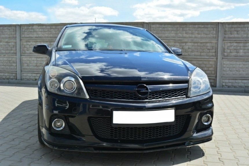 Voorspoiler Opel Astra H OPC/VXR Maxton Design glans zwart