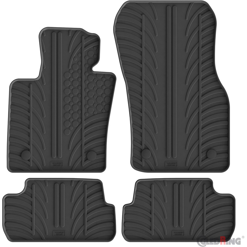 Gledring Rubbermatten  Mini F66 3-deurs 2024- (T profiel 4-delig + montageclips)