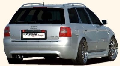 Achterbumper Diffusor met PDC Audi A6 4B Avant 05.97-06.01 Rieger