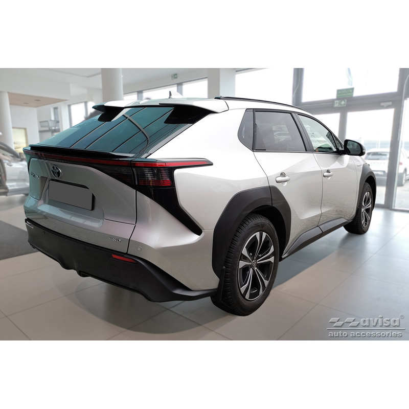Matzwart RVS Achterbumperprotector  Toyota bZ4X 2021- & Subaru Solterra 2022- 'Ribs'