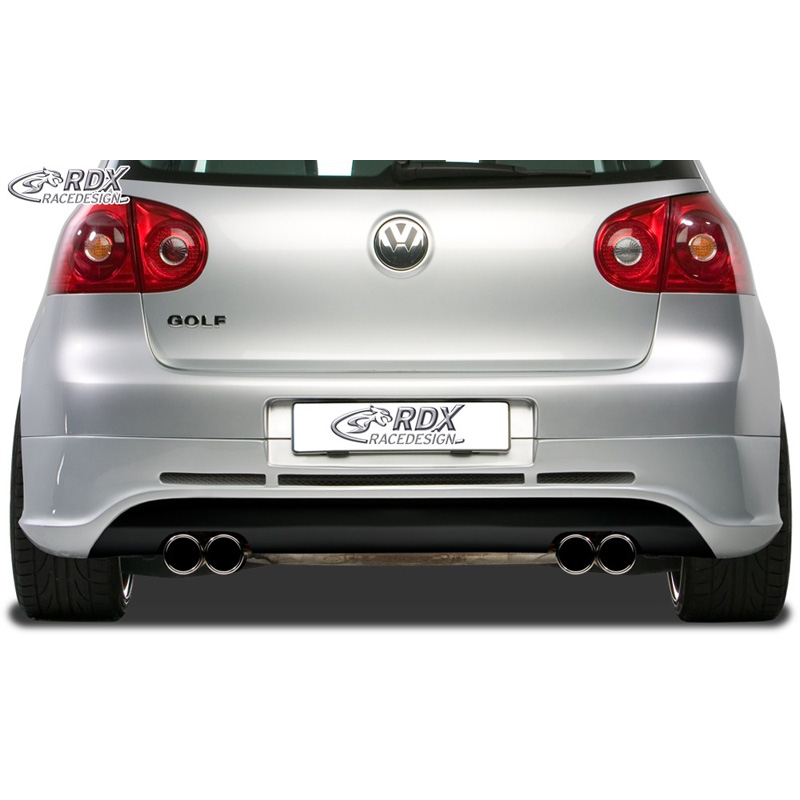 Achterskirt  Volkswagen Golf V GTI/R Hatchback 3/5-deurs 2003-2008 (uitlaat links/rechts) excl. Variant/Plus (ABS)