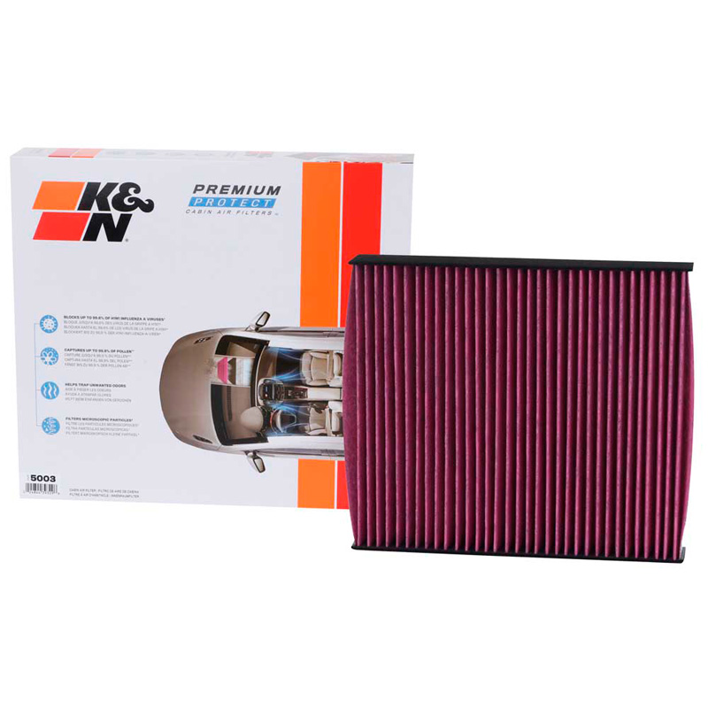 K&N Premium Single-Use Interieurluchtfilter  VAG/Mercedes/Lamborghini diverse modellen (DVF5003)