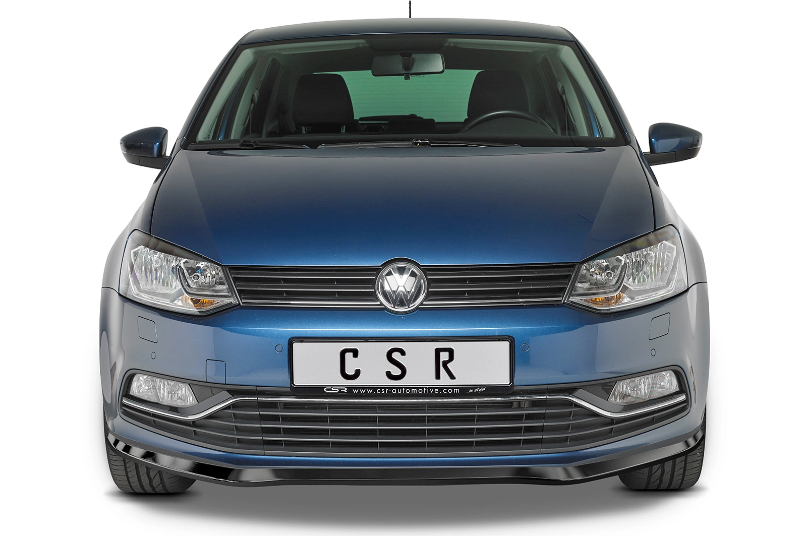 Voorspoiler VW Polo V (6R/6C) Basis/GTI Glans Zwart – 2009–2014 (GTI) / 2014–2017 (Basis)