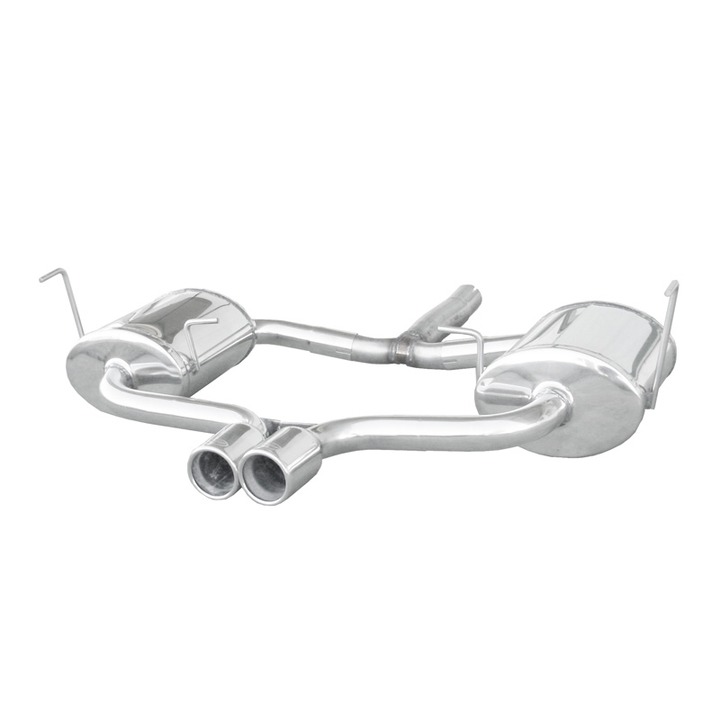 100% RVS Sportuitlaat 'Centraal'  BMW Mini Cooper S (170pk) 2001- 2x80mm