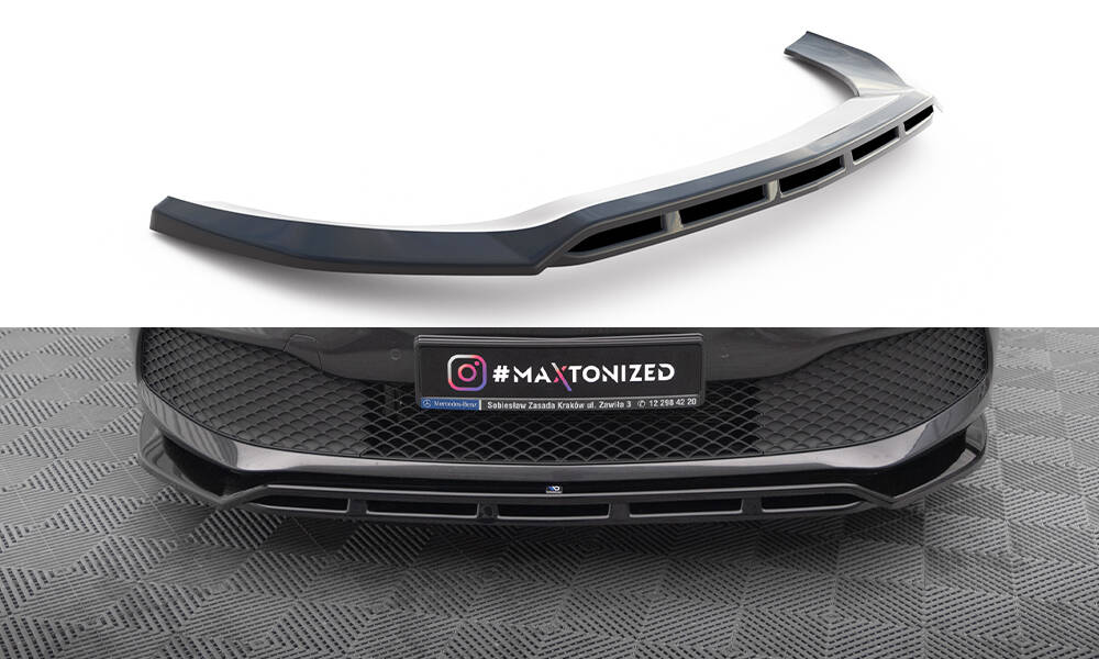 Voorspoiler V.2 Mercedes V Klasse W447 FL Maxton Glans Zwart
