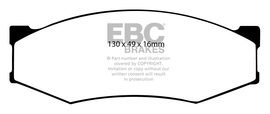 EBC Brakes NISSAN BEDRIJFSWAGEN Pick Up 2.4 (D21) 88-92 Remblokk