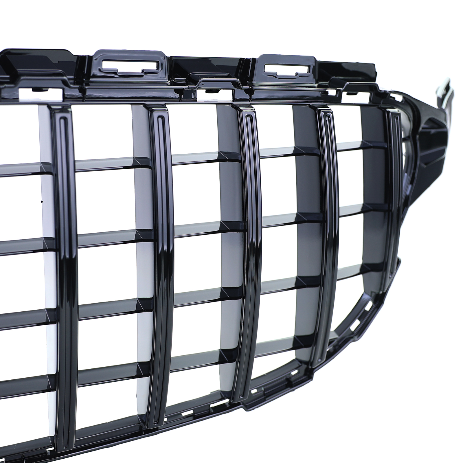 Grill Mercedes W205 13-18 Zwart Glanzend