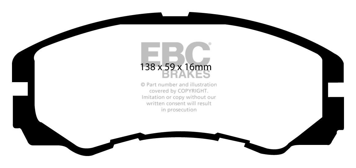 EBC Brakes VAUXHALL (OPEL) Monterey 3.1 TD 94-98 Remblokken voor