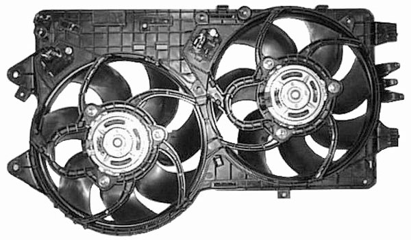 Radiator FAN GRANDE PUNTO 05->> 300mm 1.9 MJ 16V 120/130PK +A/C