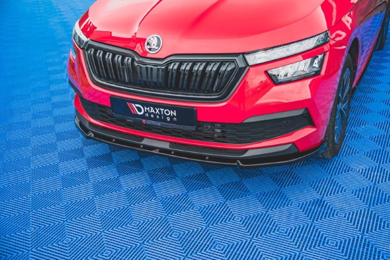 Voorspoiler Skoda Kamiq Maxton Design glans zwart V.2