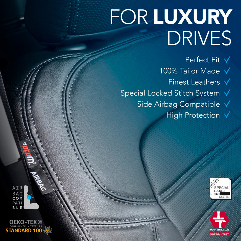 New York Design Kunstleder Stoelhoezenset 1+1  Mercedes Citan (W420) 2021-