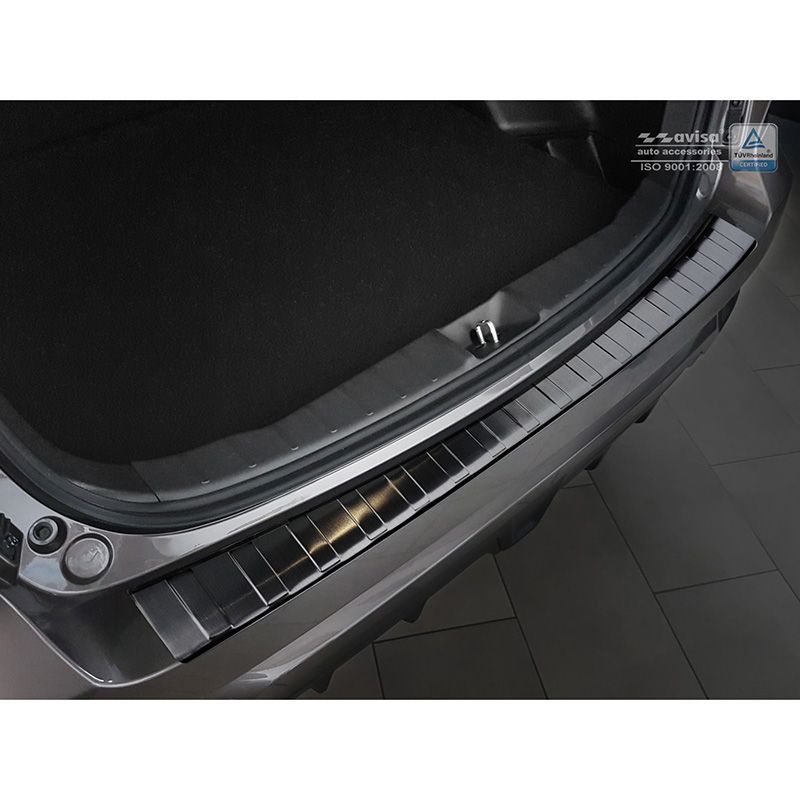 Zwart RVS Achterbumperprotector  Mitsubishi ASX 2017-2019 'Ribs'