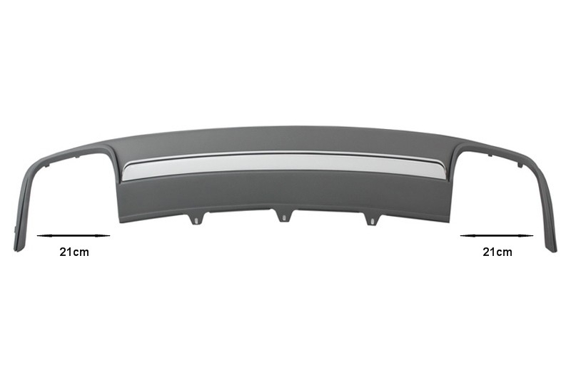 Audi A4 B8 Sedan Facelift (2012-up) AchterBumper Diffuser S4 Look