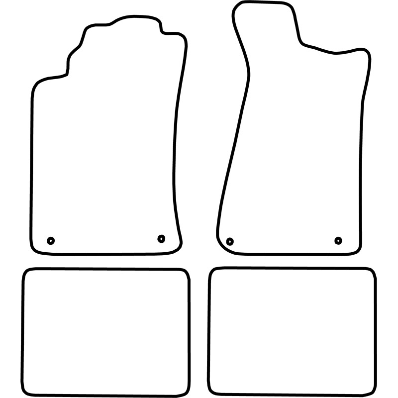 Automatten Velours  Audi 80/90 1984-1995