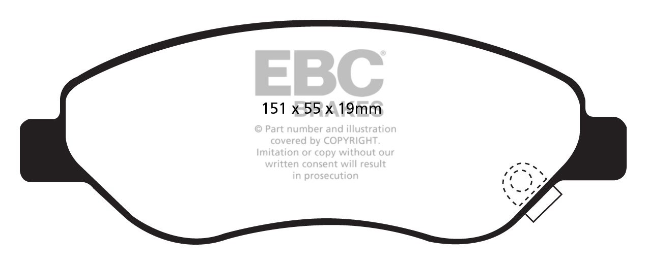 EBC Brakes NISSAN Skyline 1.8 (C10) 68-72 Remblokken voorzijde