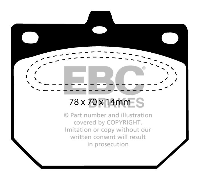 EBC Brakes NISSAN BEDRIJFSWAGEN Pick Up 1.8 (720) 79-82 Remblokk
