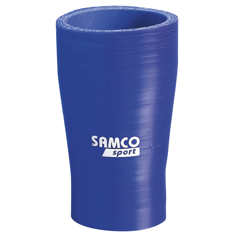 Samco Verloopstuk recht blauw - Lengte 125mm - Ø90>80mm